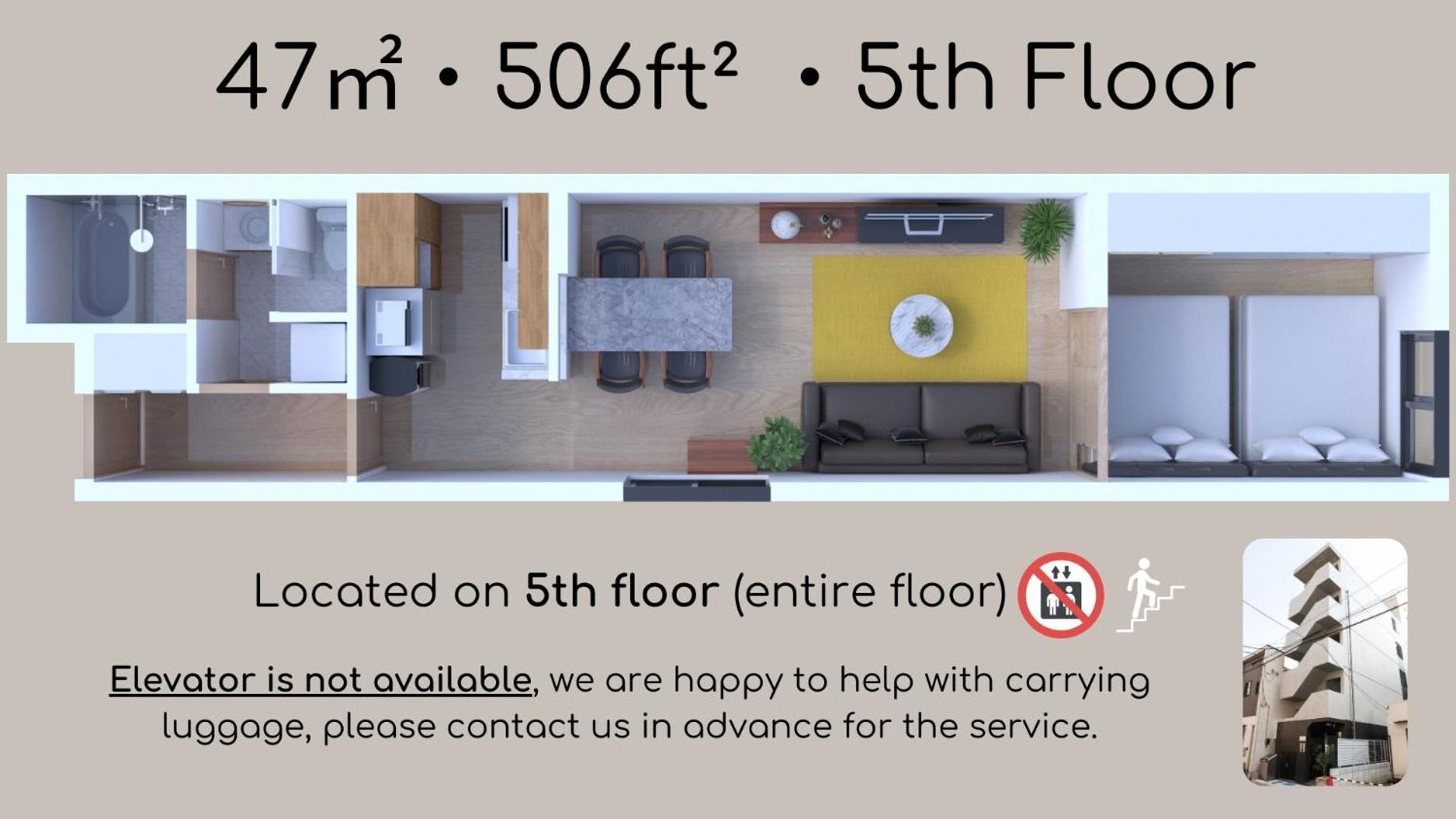 Seirai Asakusa Vacation Rental - 3 Minutes From Station Токио Номер фото